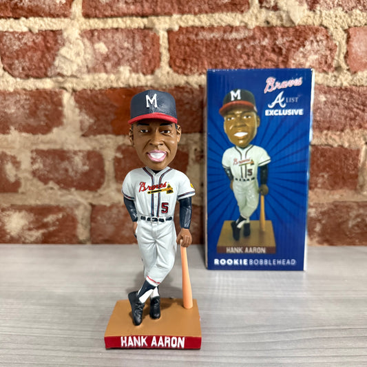 Hank Aaron Atlanta Braves 2017 A-List Rookie Bobblehead