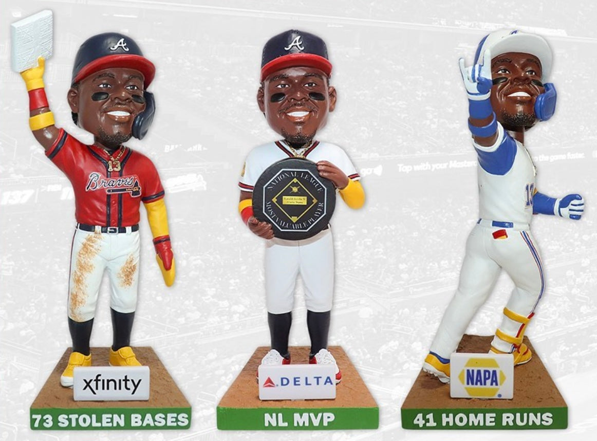 Atlanta Braves Ronald Acuña Jr. Bobblehead Set – Atlanta Bobbles