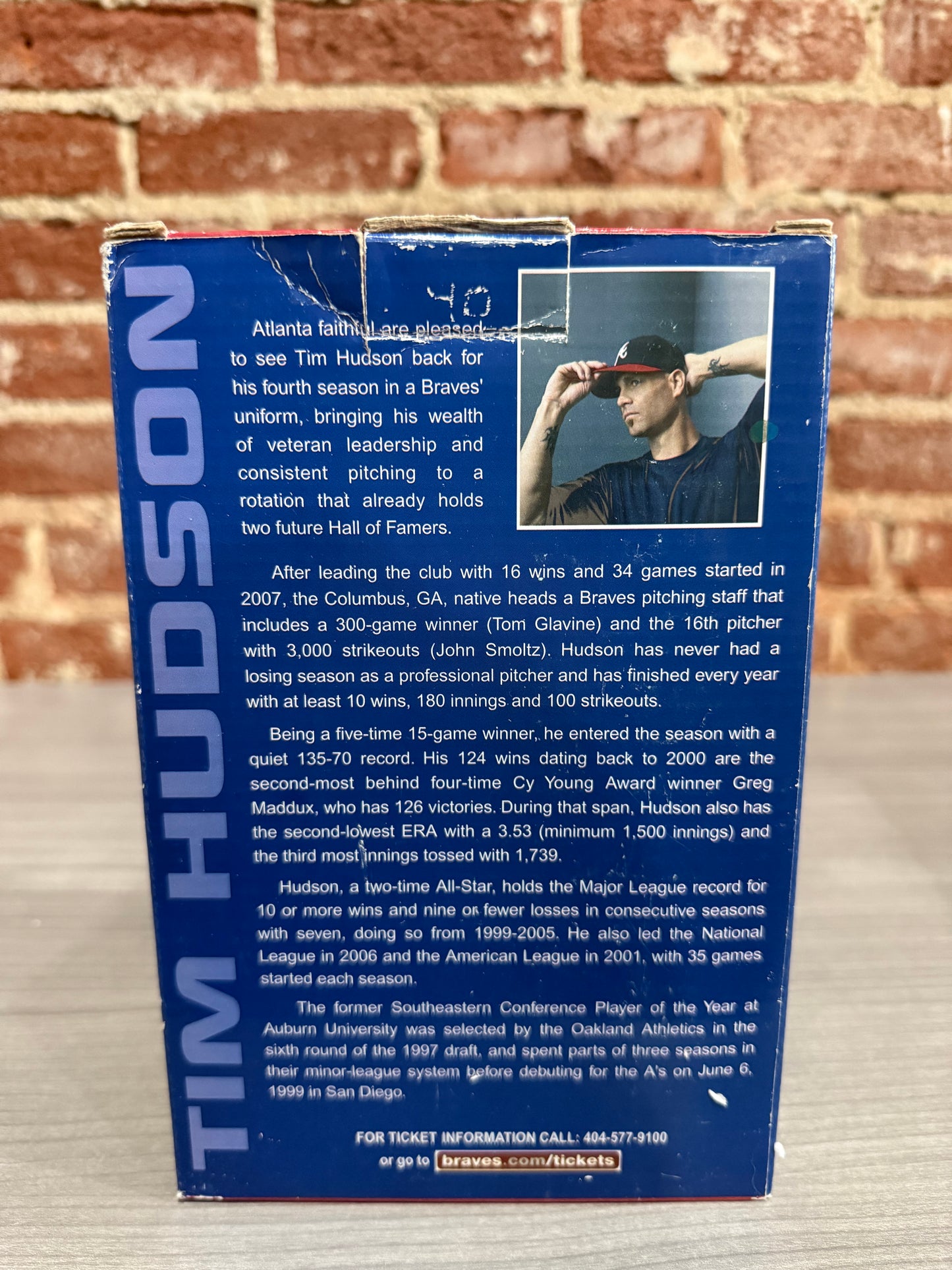 Tim Hudson Atlanta Braves Bobblehead SGA
