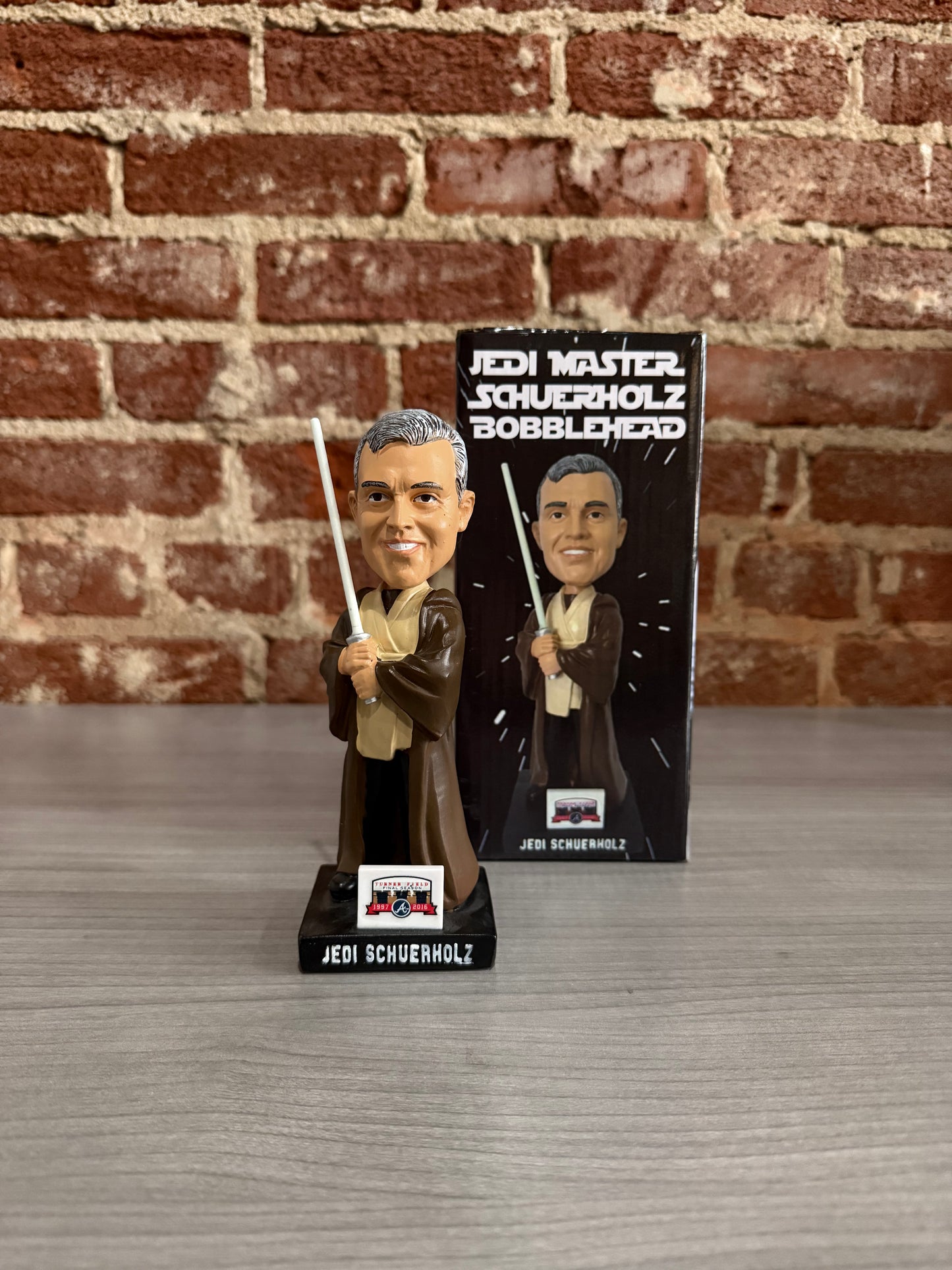 Jedi Schuerholz Atlanta Braves Star Wars Night Bobblehead