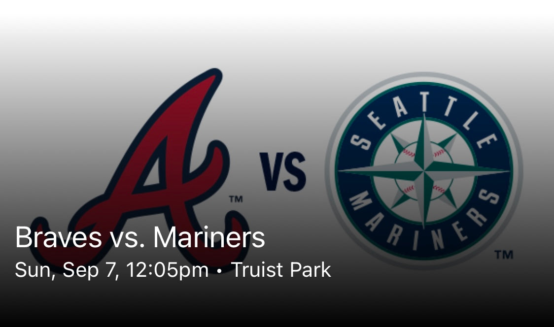 Braves vs. Mariners 9/7/25