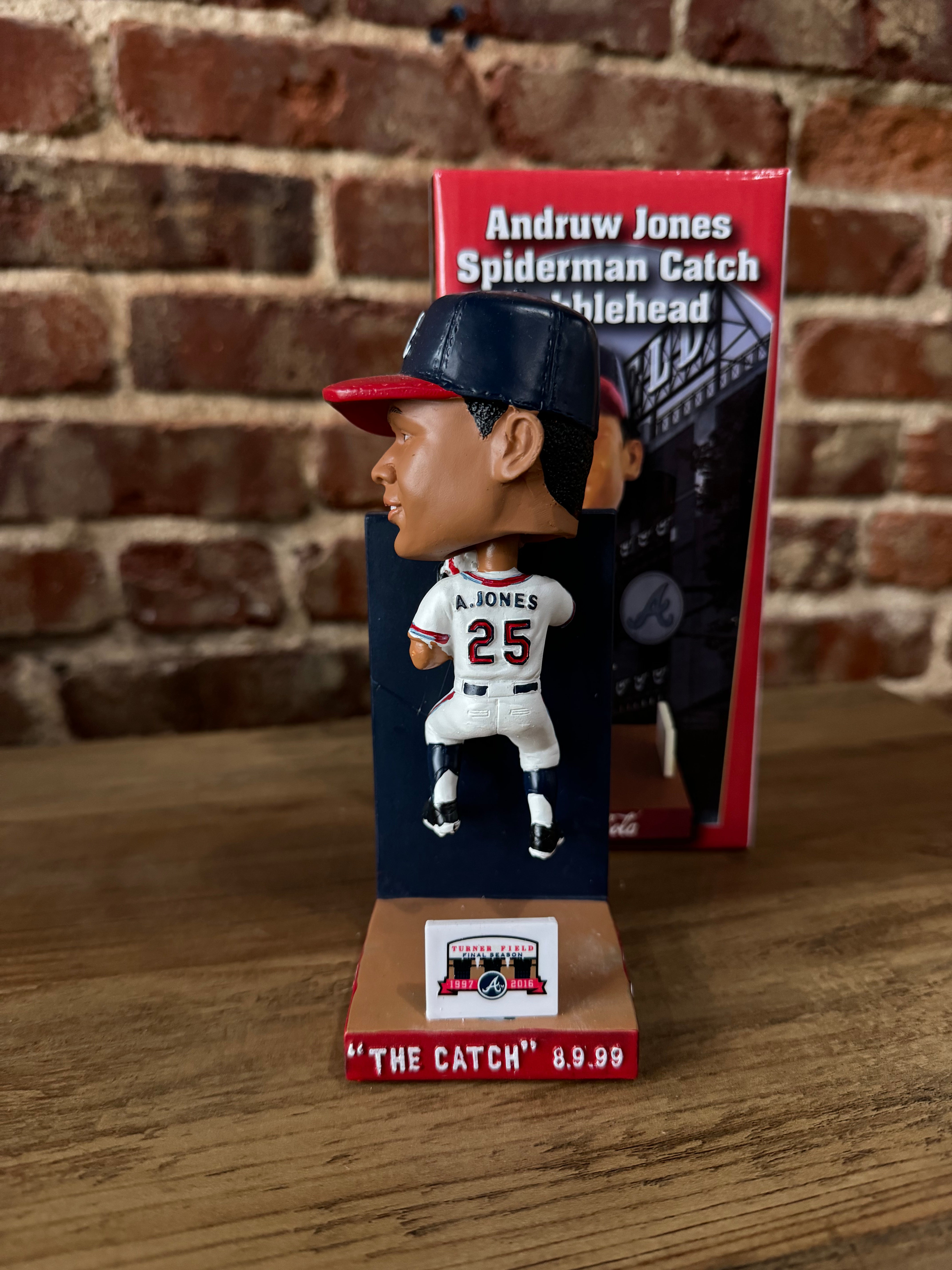 Andruw Jones Spider-Man Wall Catch Bobblehead