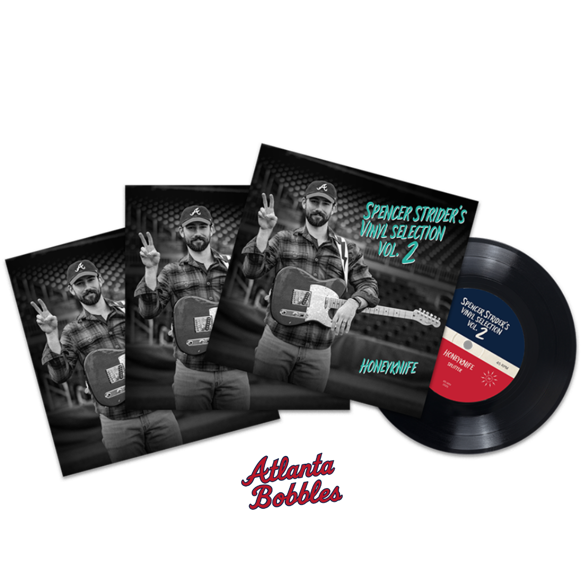 Set Of 3 Spencer Strider 7” Vinyl SGA 8/19/2025