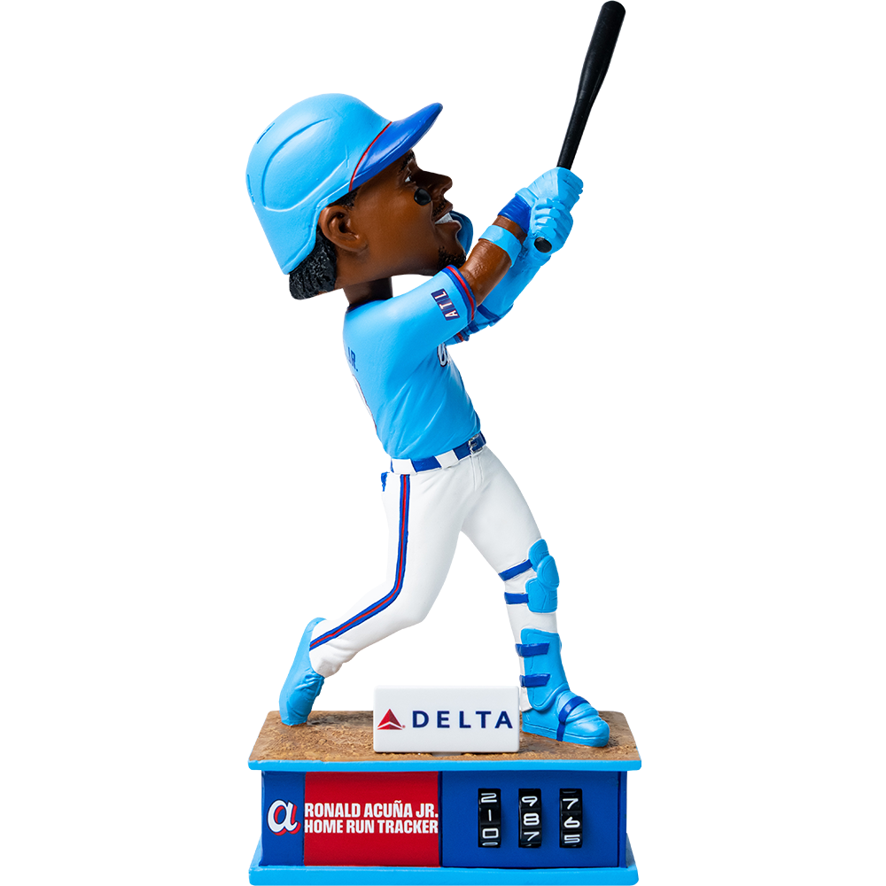 【SALE】MLBロナルド・アクーニャ・ジュニア ボブルヘッド Ronald Acuña Jr. Home Run Tracker Bobblehead 6/16/26 – Atlanta Bobbles