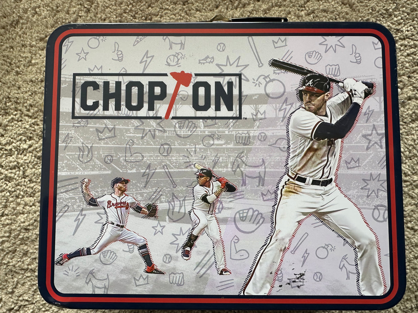 Atlanta Braves Chop On Lunch Box