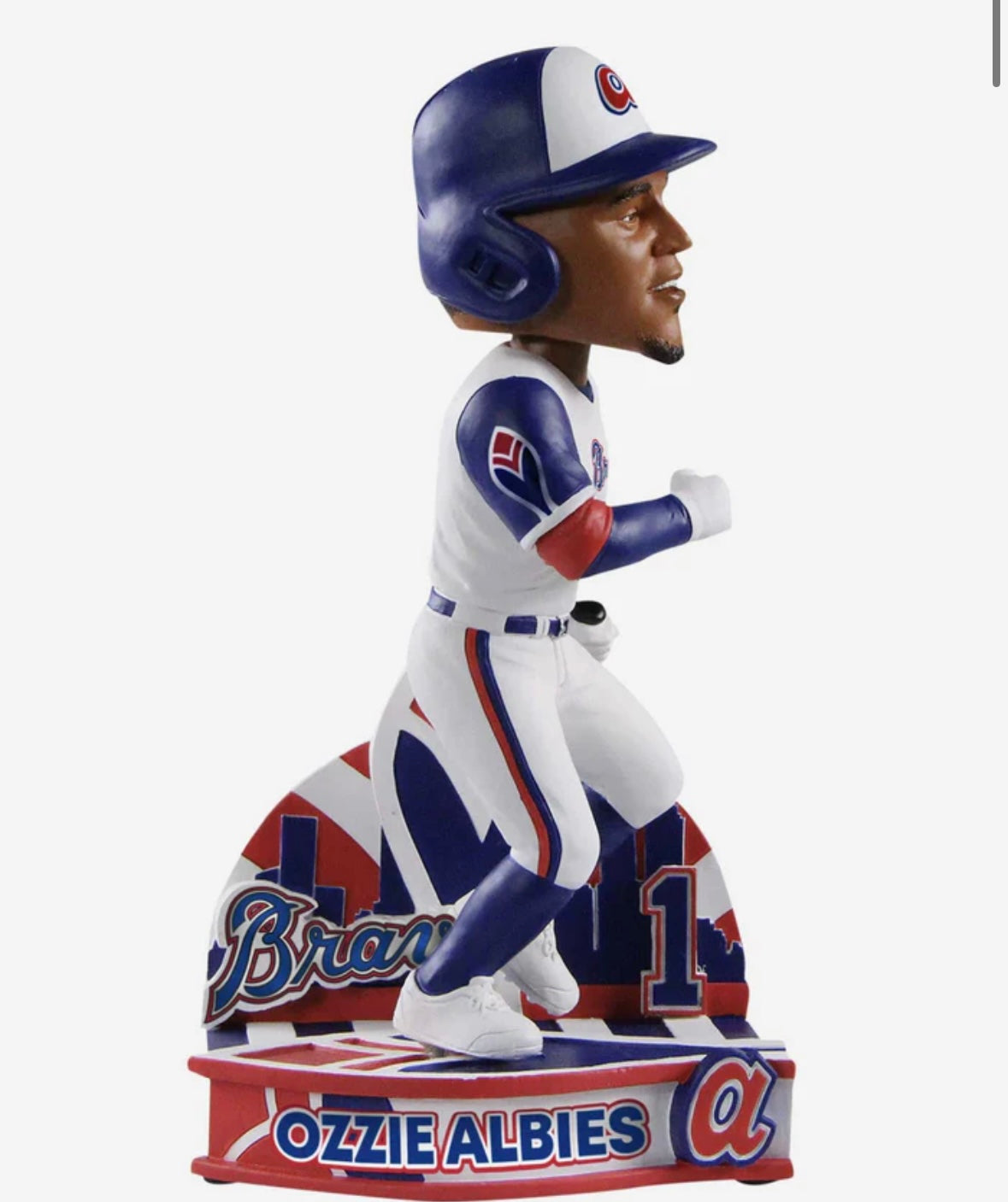 Ozzie Albies Atlanta Braves Retro Jersey Bobblehead