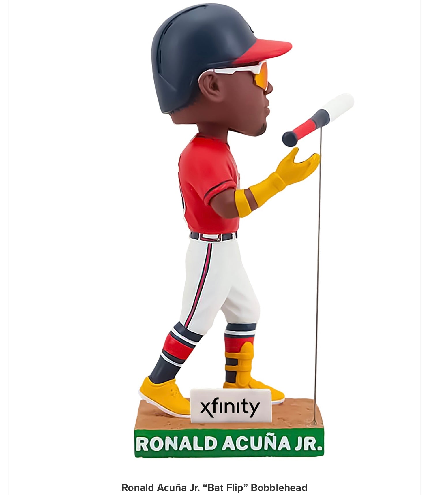 Ronald Acuna Jr Atlanta Braves Retro Jersey Bobblehead