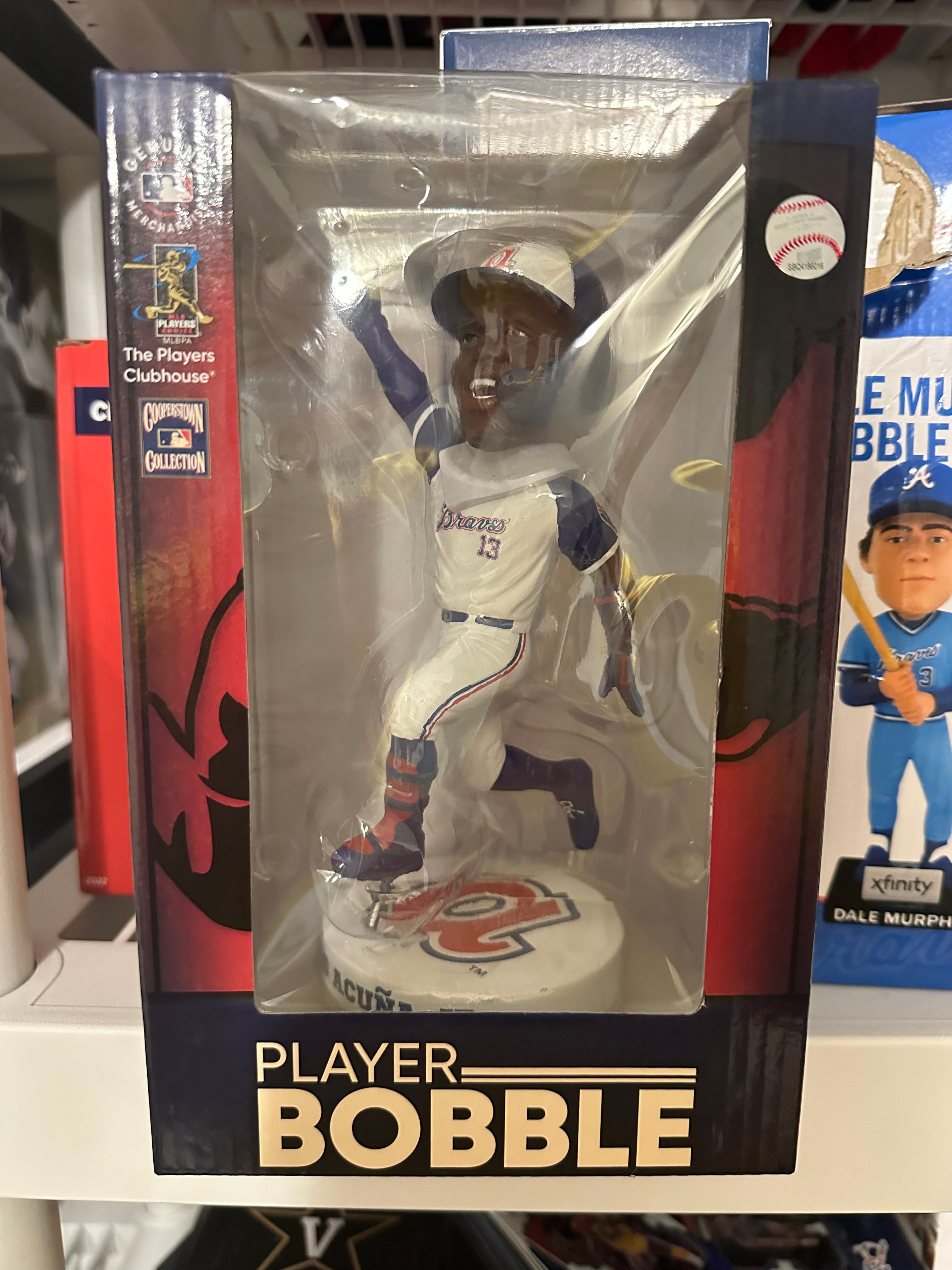 Ronald Acuna Jr Atlanta Braves Retro Jersey Bobblehead FOCO