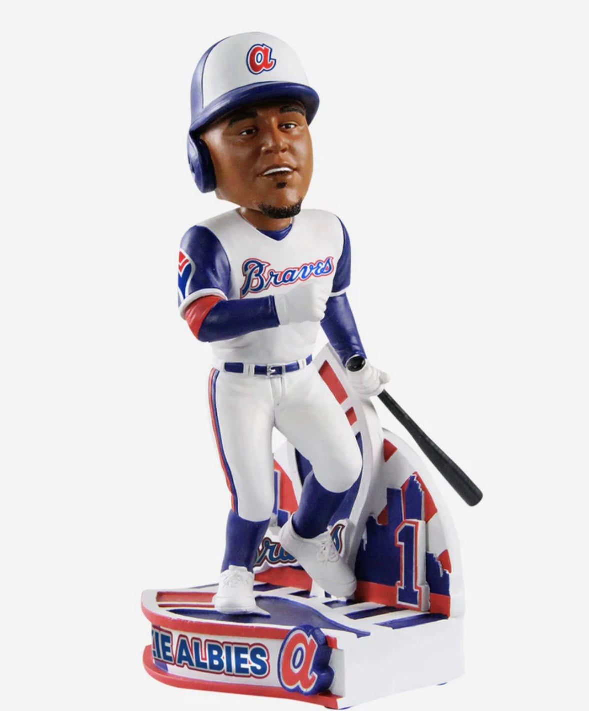 Ozzie Albies Atlanta Braves Retro Jersey Bobblehead
