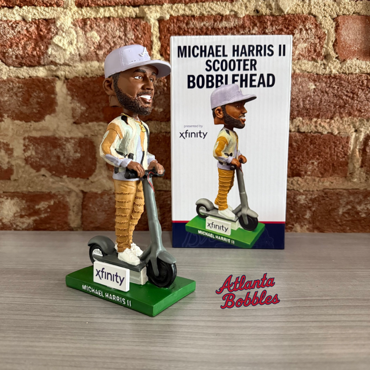 Michael Harris II Scooter Bobblehead 9/8/25 – Atlanta Bobbles