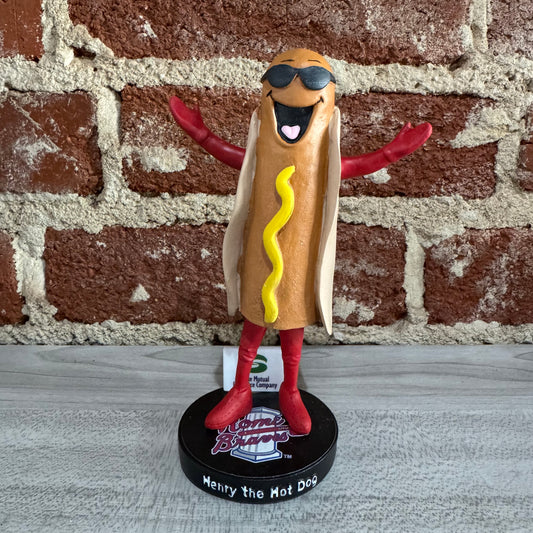 Henry the Hotdog Rome Braves Bobblehead (Paint Scuff on Head)