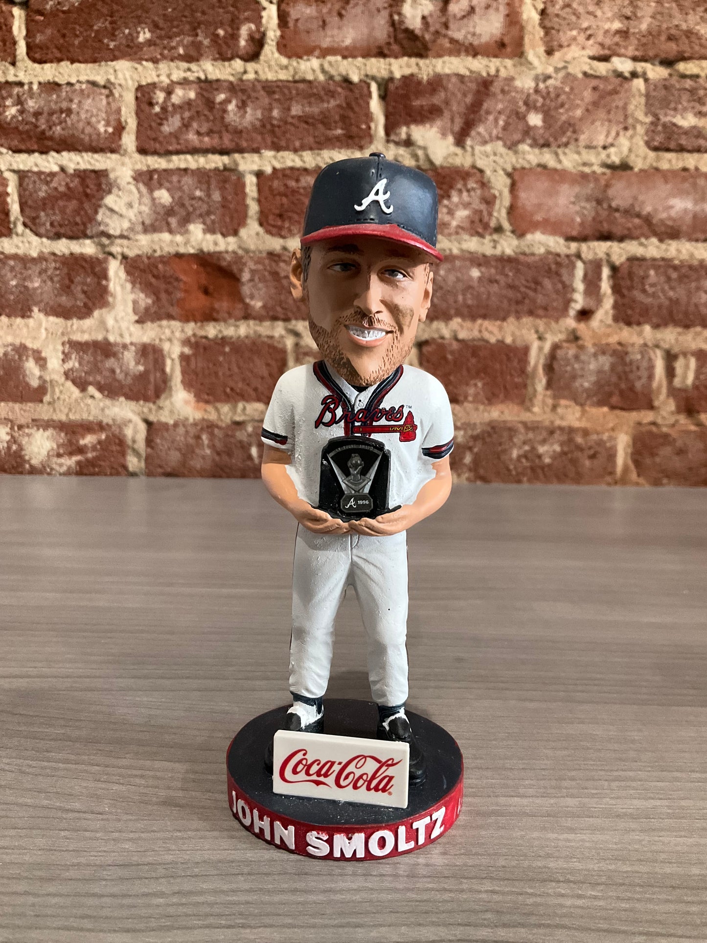 John Smoltz “Cy Young” Bobblehead (Ear and Paint Defect)NO BOX