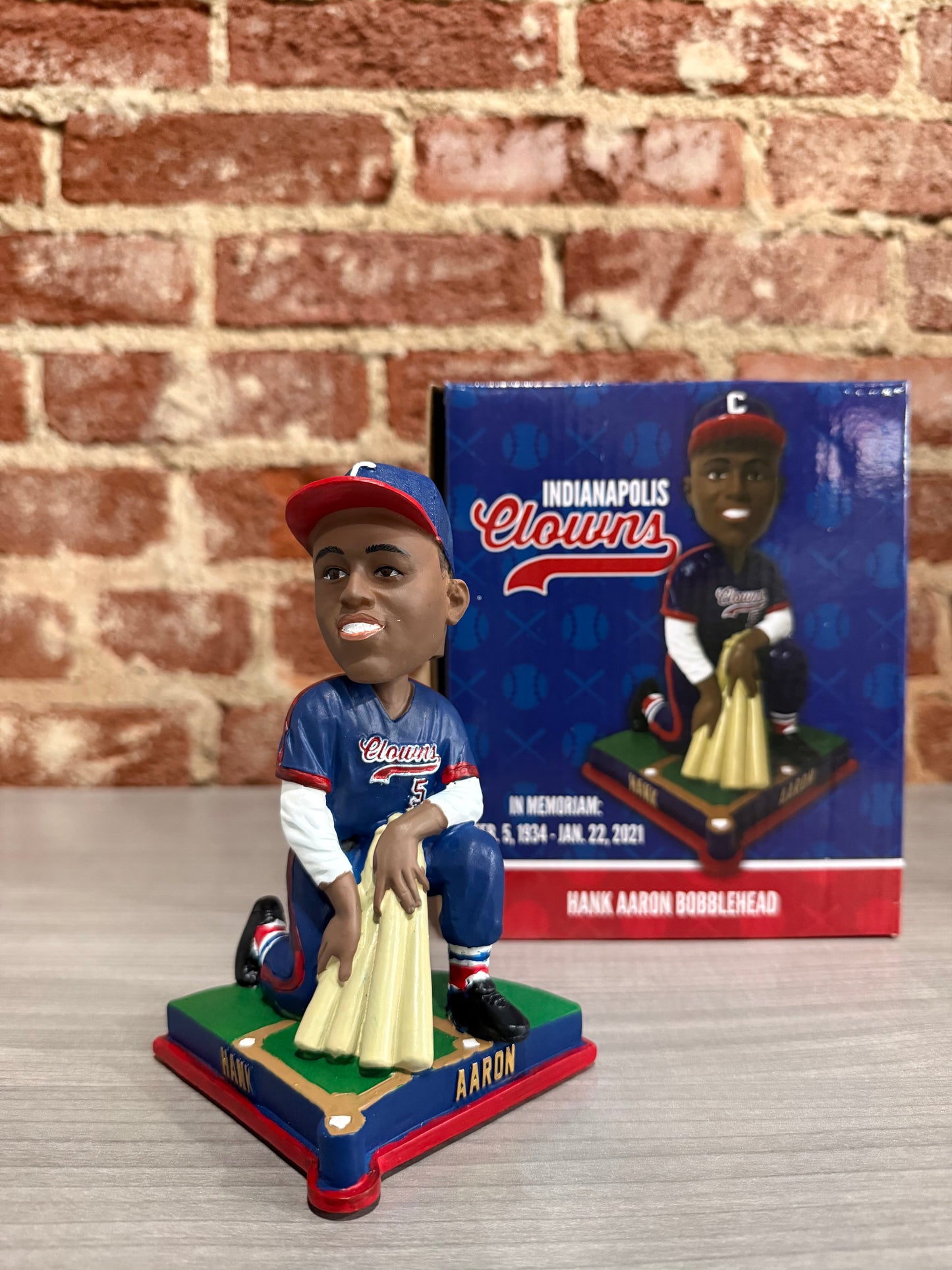 Hank Aaron Indianapolis Clowns Bobblehead