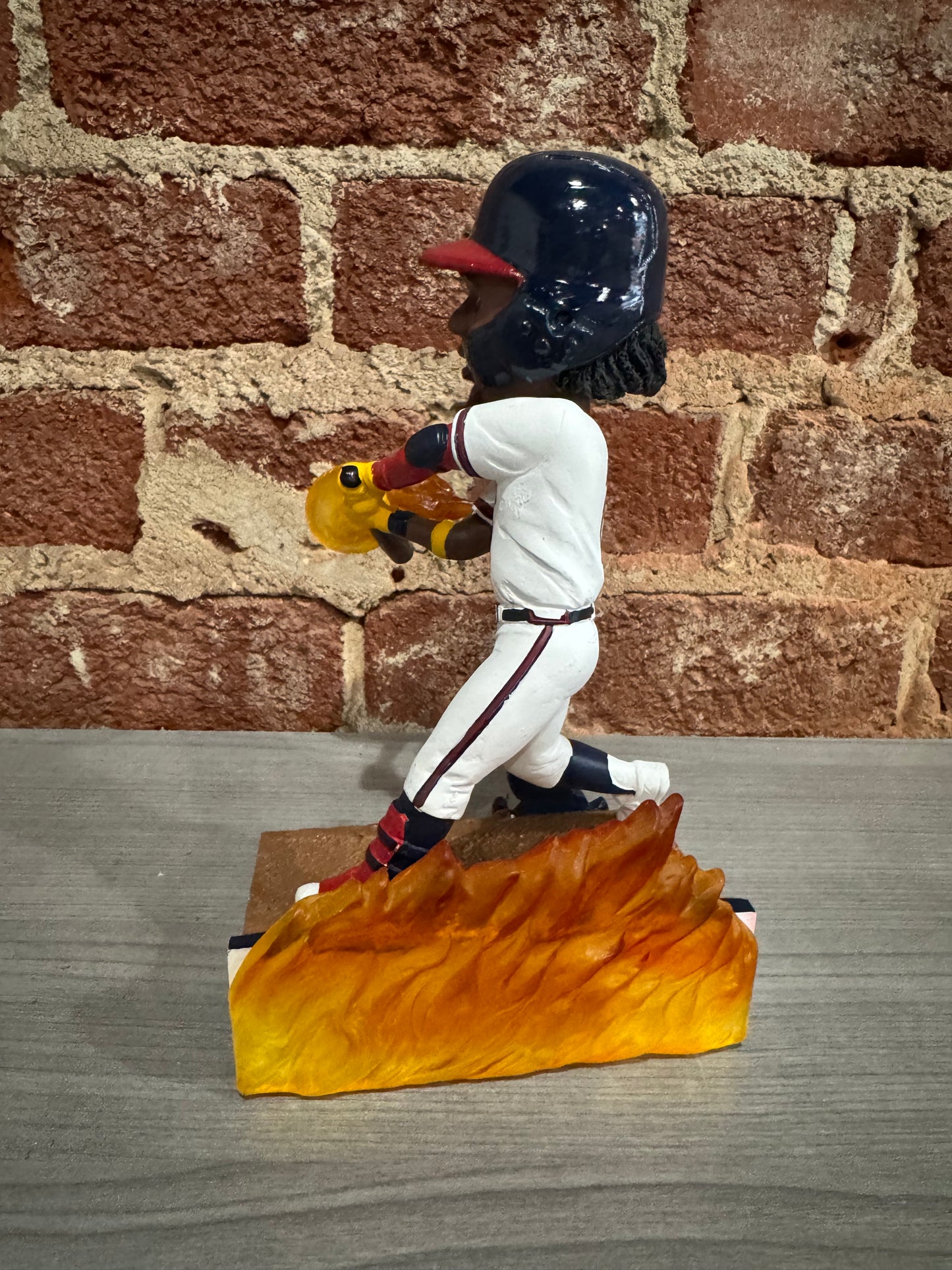 Ronald Acuna Jr Atlanta Braves On Fire Bobblehead #/221