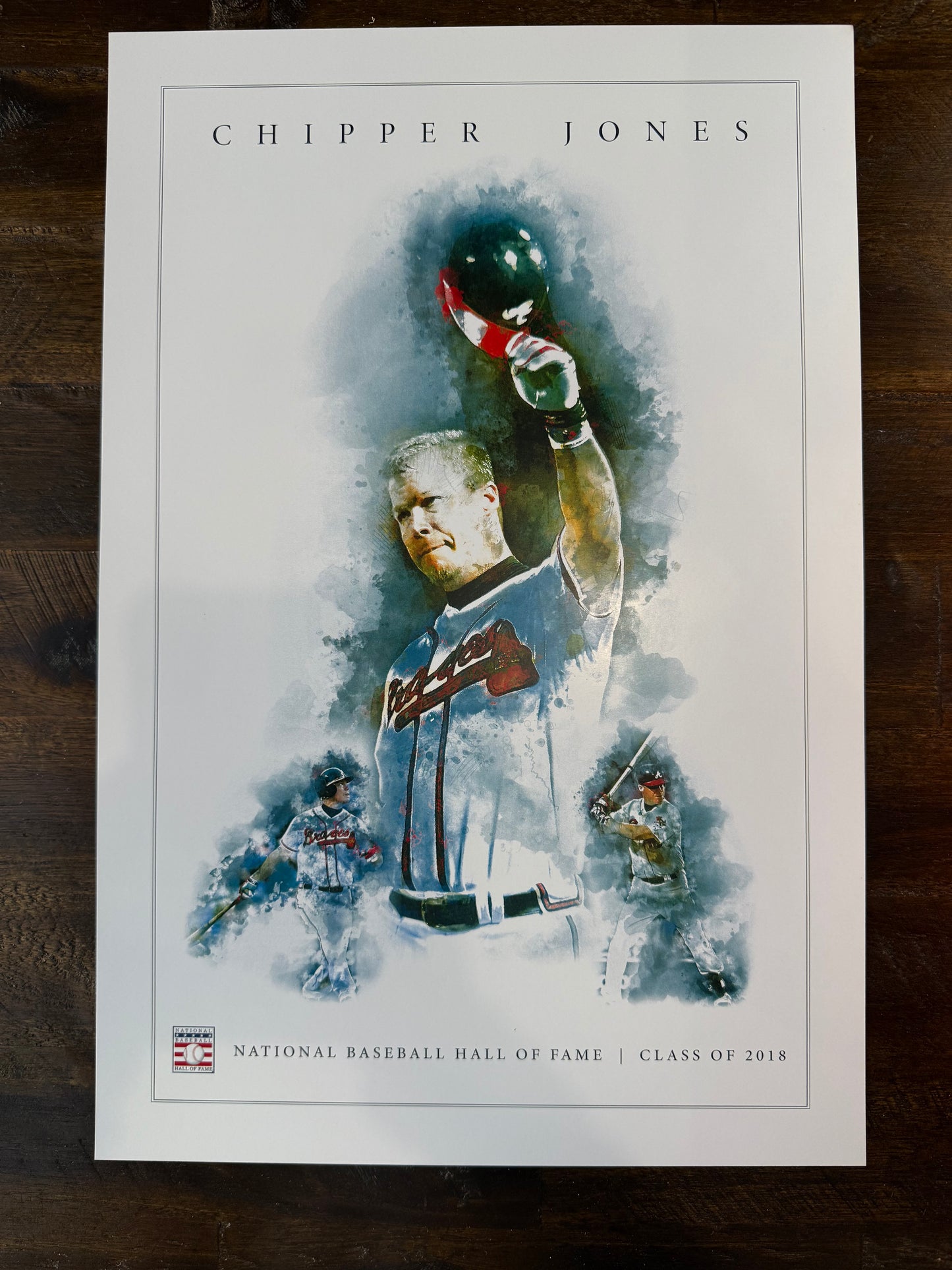 Chipper Jones 2018 HOF Poster (12”x18”)