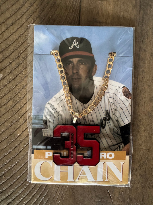 Phil Niekro #35 Chain