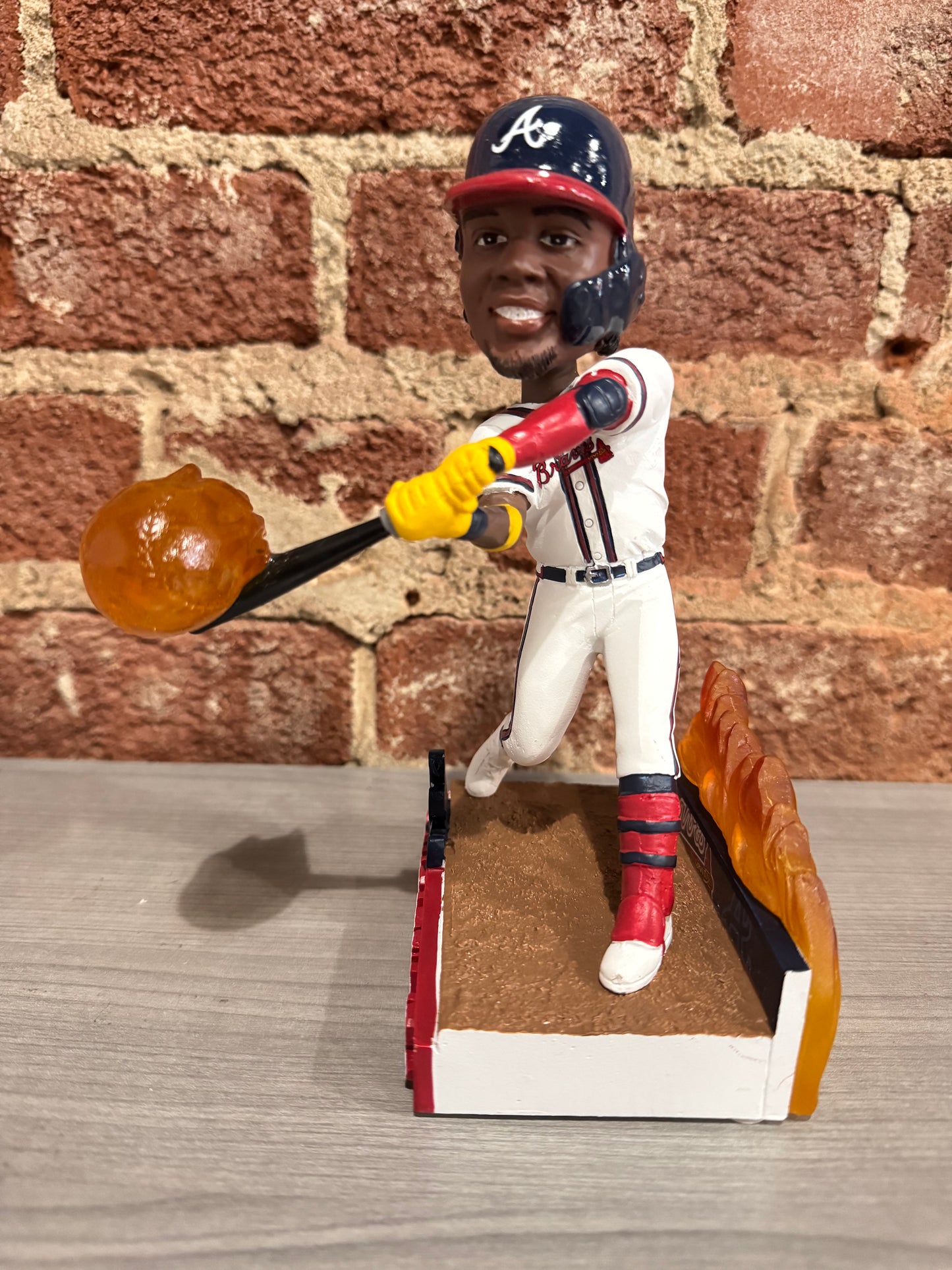 Ronald Acuna Jr Atlanta Braves On Fire Bobblehead #/221