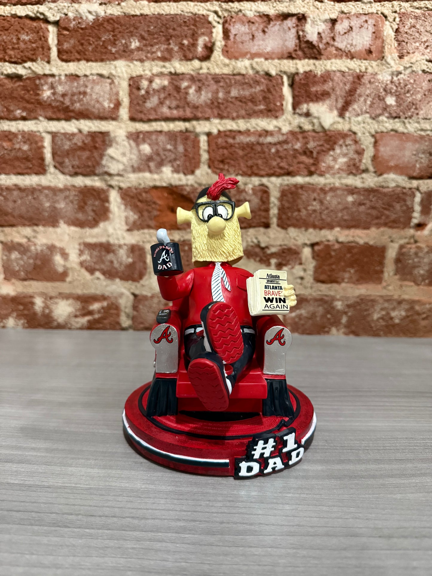 Blooper Atlanta Braves #1 Dad Mascot Bobblehead