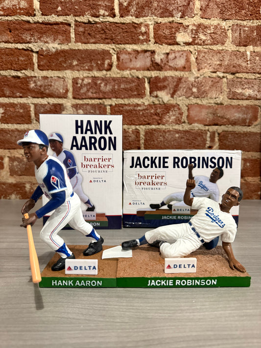 Hank Aaron & Jackie Robinson Barrier Breakers Figure Set