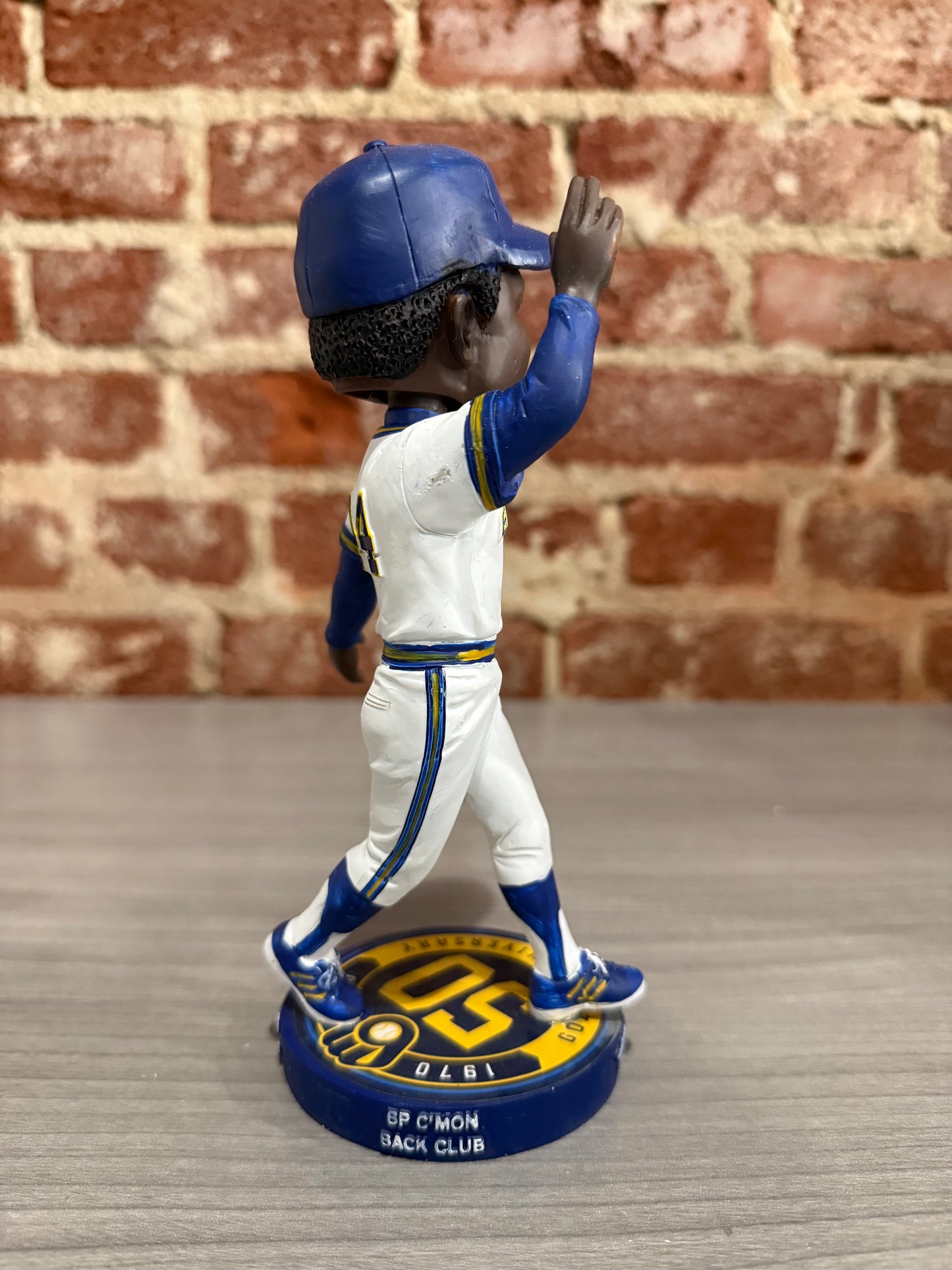 Hank Aaron Milwaukee Brewers 50th Anniversary Bobblehead