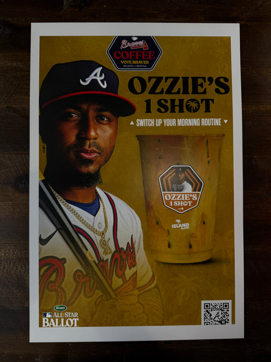 Ozzie Albies 2023 Allstar Poster (12”x18”)