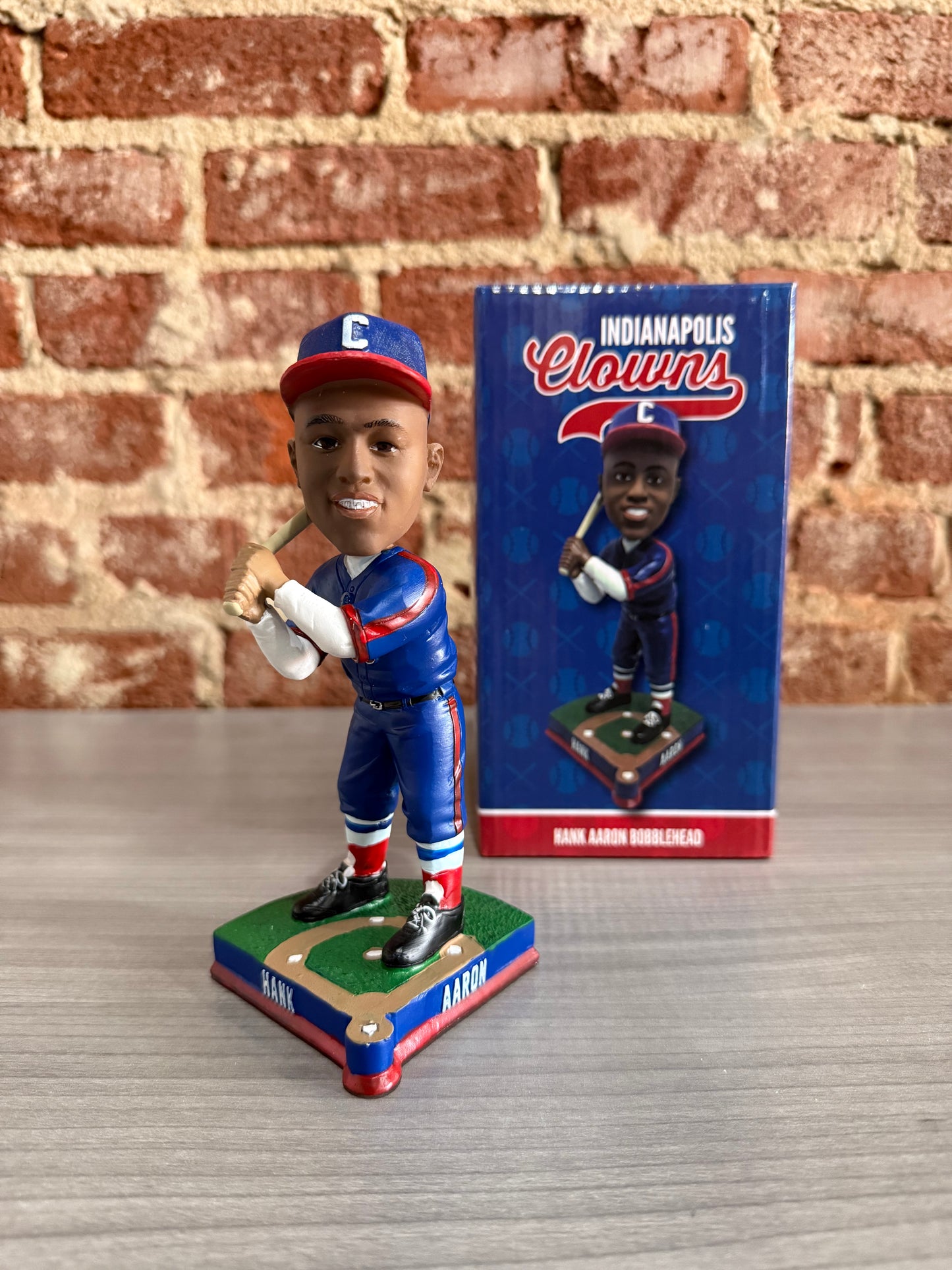 Hank Aaron Indianapolis Clowns Batting Bobblehead