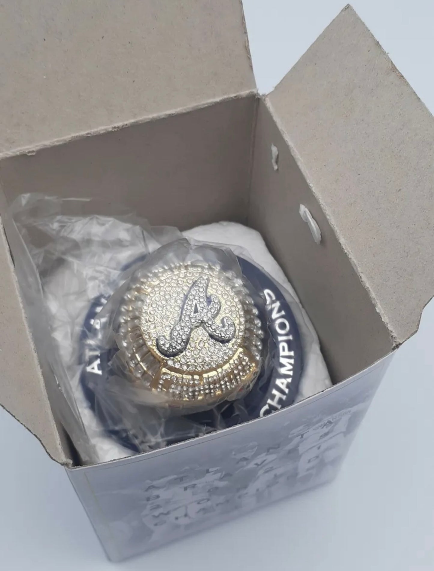 New Atlanta Braves 2021 World Series Championship Replica Ring 2022 SGA