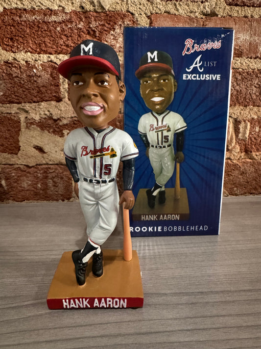 Hank Aaron Atlanta Braves 2017 A-List Rookie Bobblehead