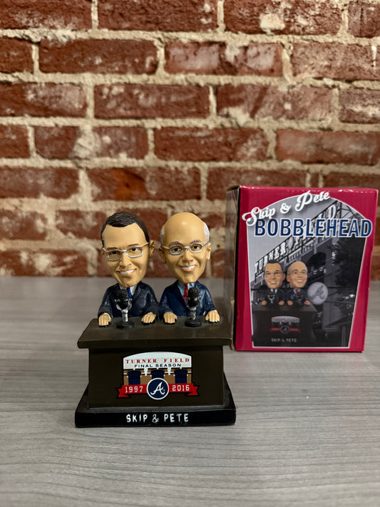 Skip and Pete Atlanta Braves Bobblehead (Batteries need to be replaced)