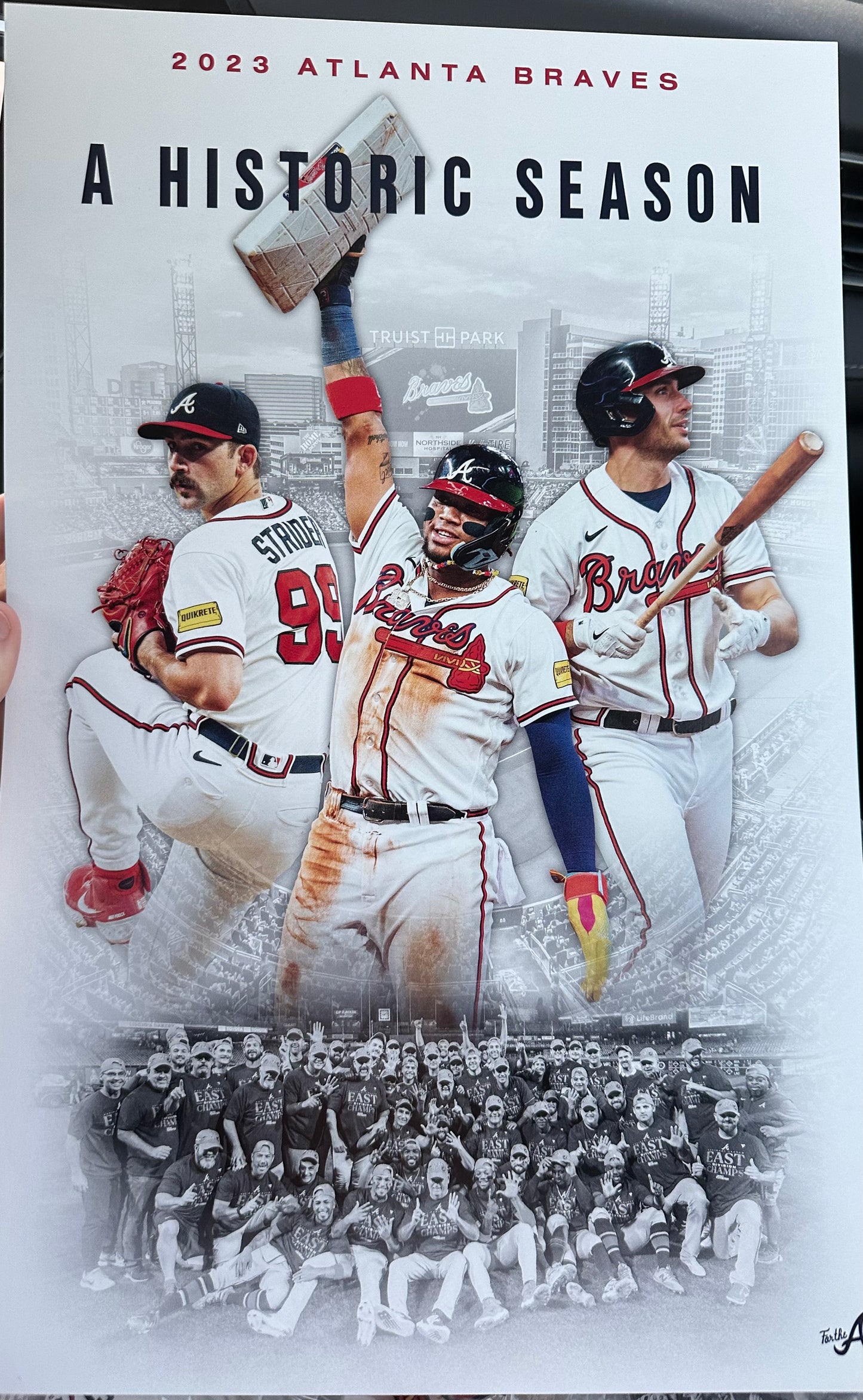 Braves 2023 Historic Season Poster