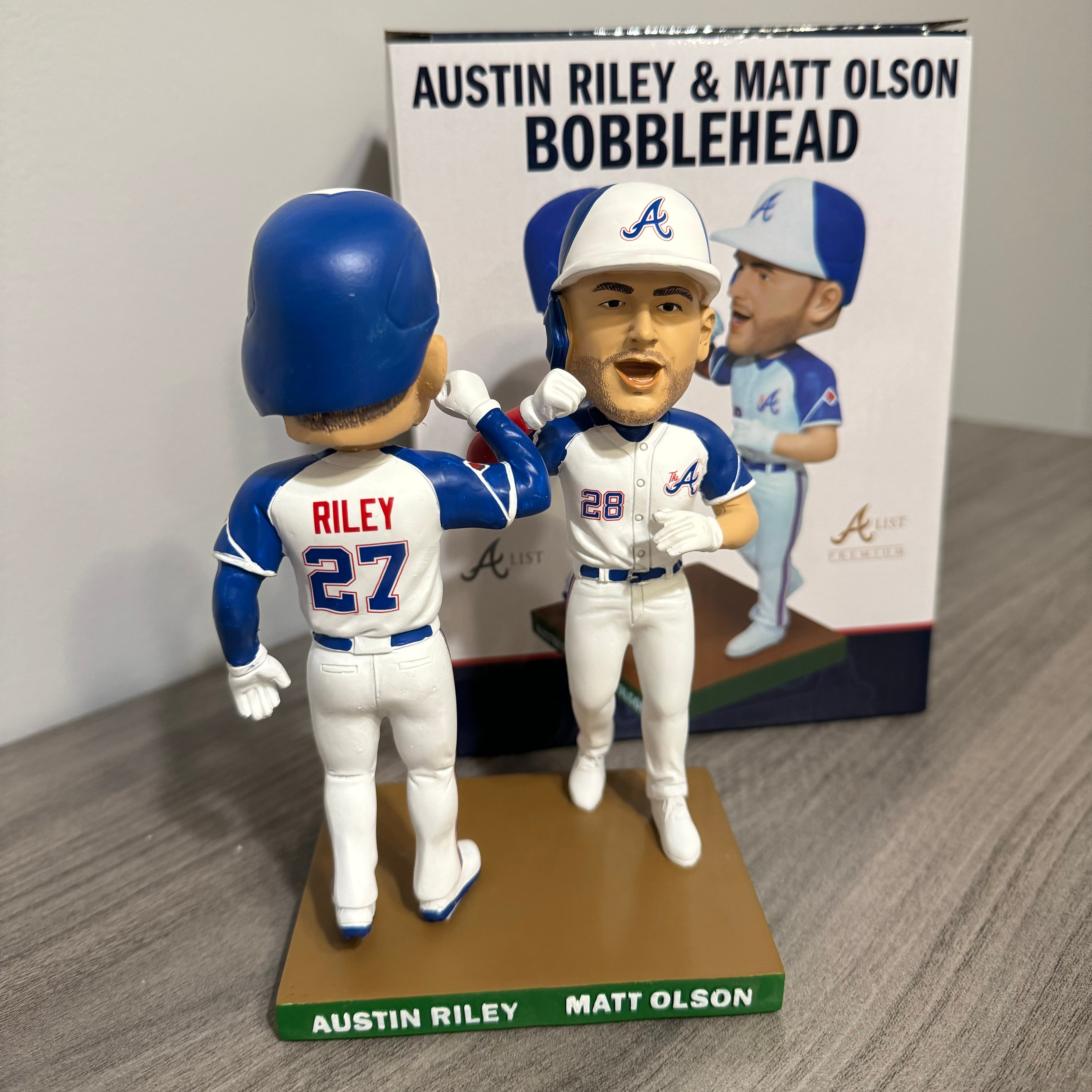 Austin Riley & Matt Olson A-List Bobblehead – Atlanta Bobbles