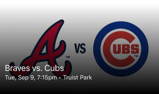 Braves vs. Cubs 9/9/25
