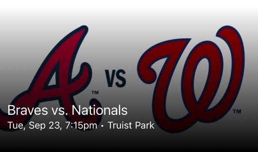 Braves vs. Nationals 9/23/25