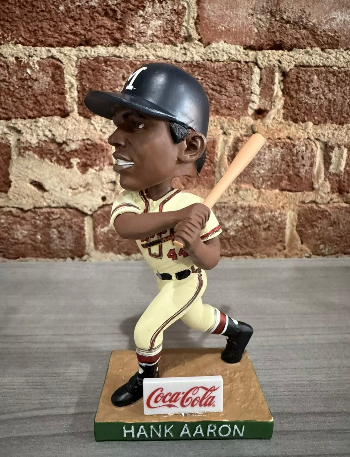 Hank Aaron Milwaukee Braves Throwback Bobblehead