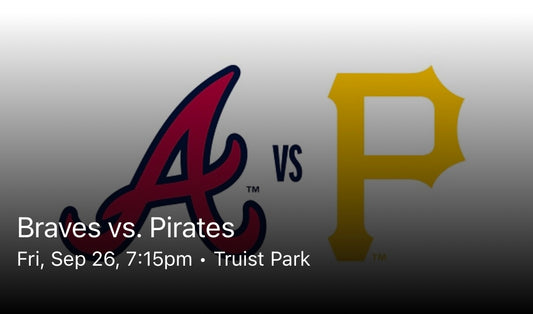 Braves vs. Pirates 9/26/25
