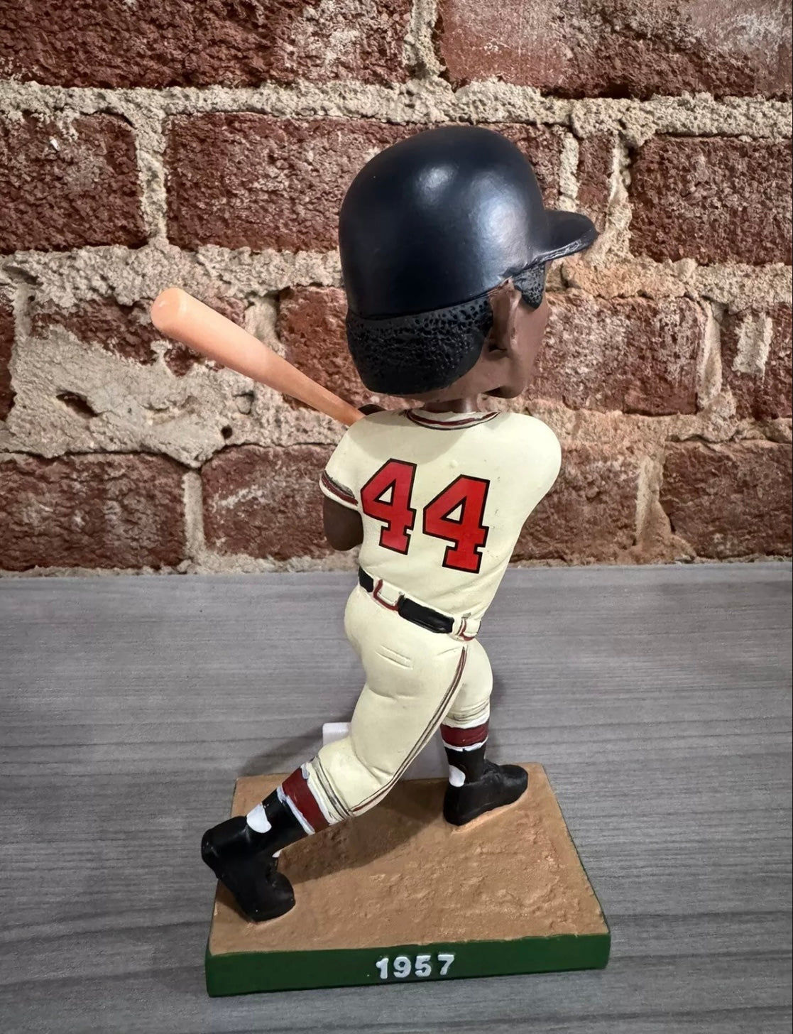 Hank Aaron Milwaukee Braves Throwback Bobblehead