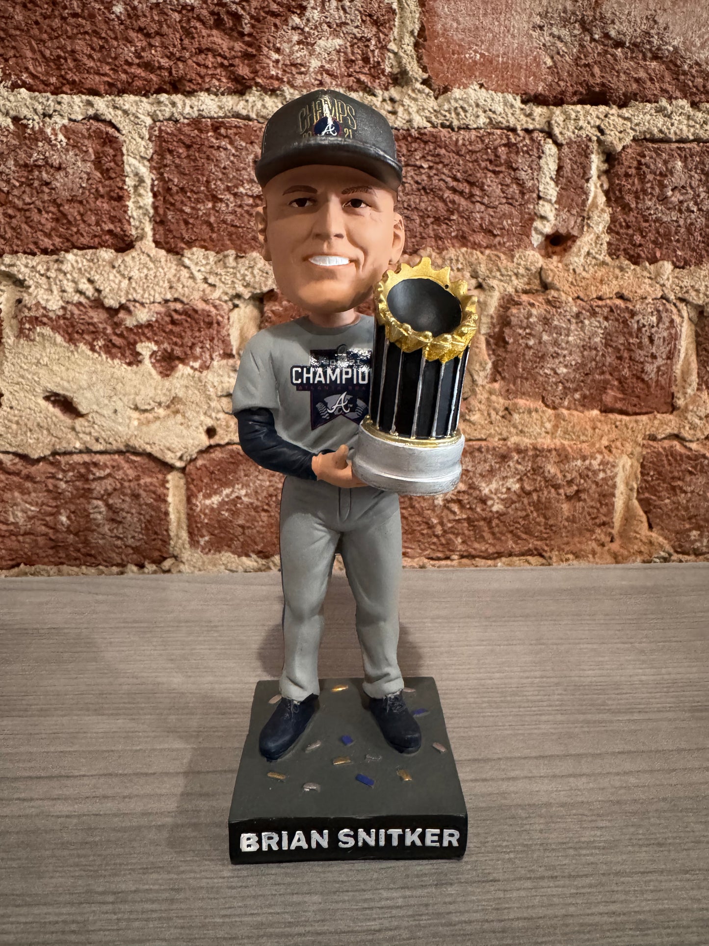 Brian Snitker World Series Trophy Bobblehead- See Pictures