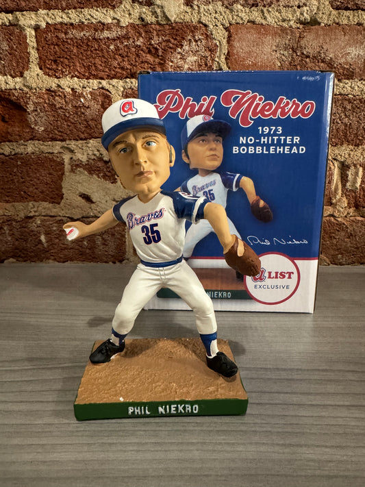 Phil Niekro No-hitter 2018 A-List Bobblehead