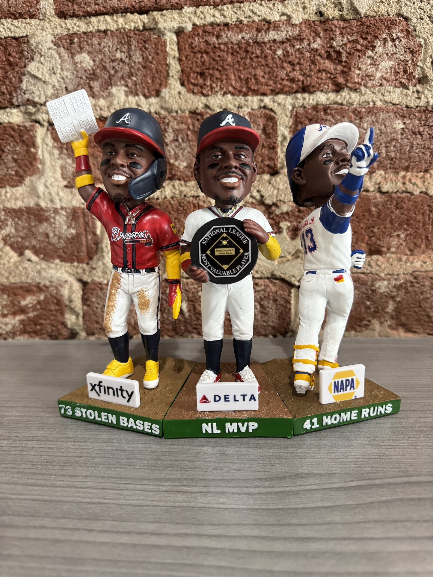 Atlanta Braves Ronald Acuña Jr. Bobblehead Set