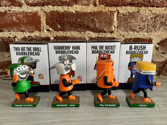Home Depot Tool Race Mini Bobblehead Set 2023 (Kids Only)