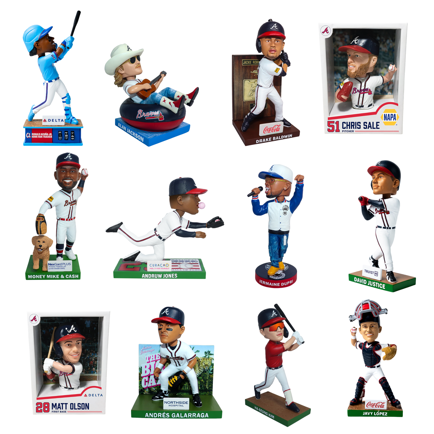 2026 Atlanta Braves Bobblehead Set
