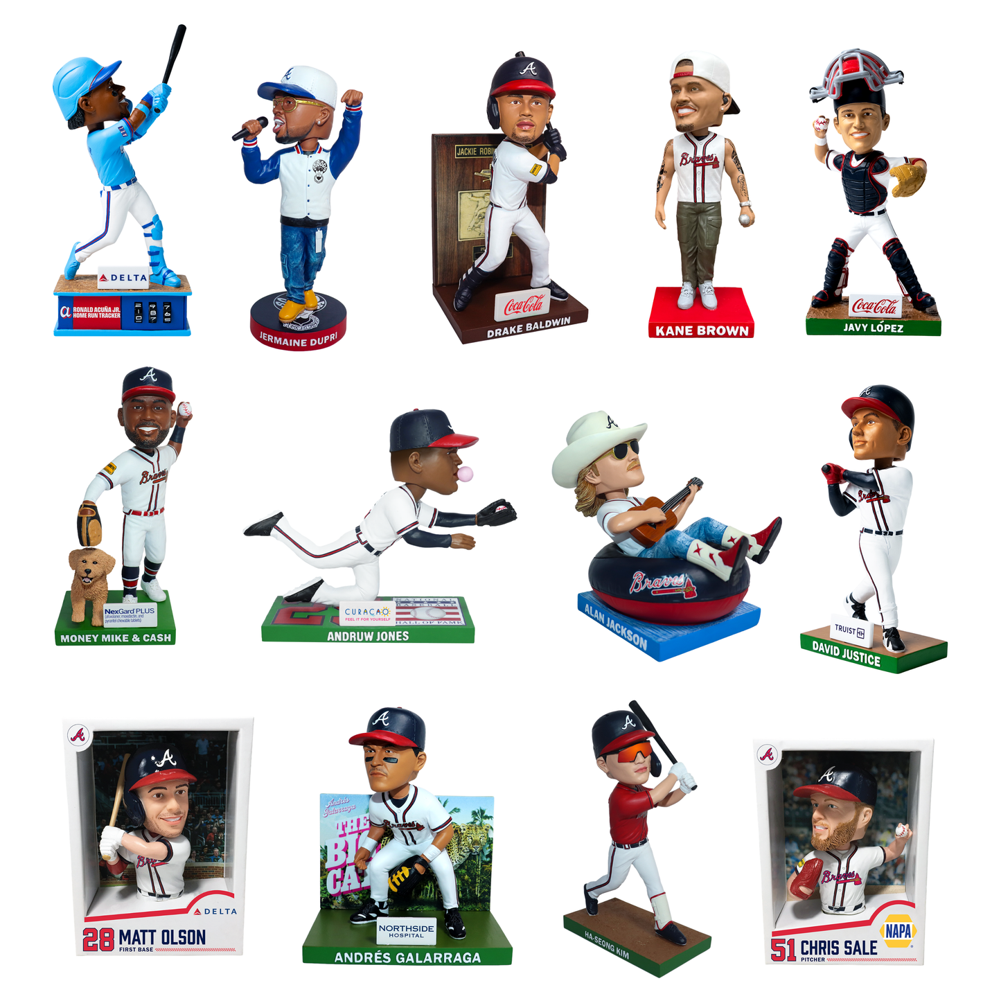 2026 Atlanta Braves Bobblehead Set