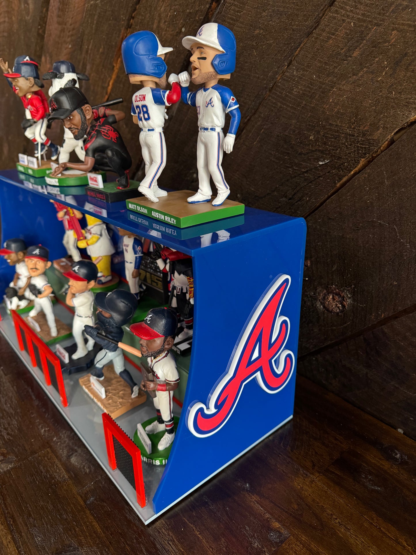 24” Custom Acrylic Bobblehead Dugout Display