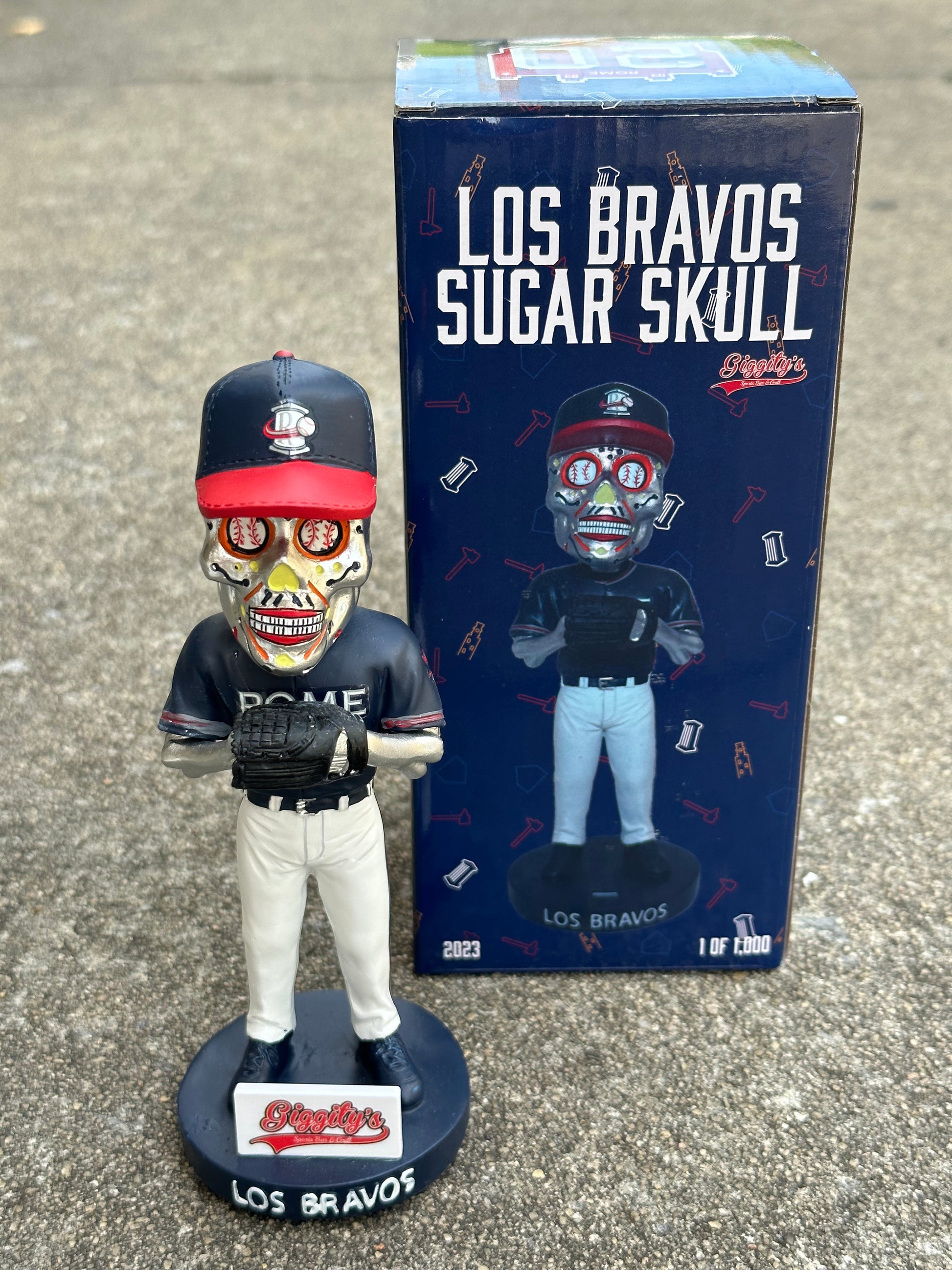 Rome Braves Sugar Skull Bobblehead 5/6/23 – Atlanta Bobbles