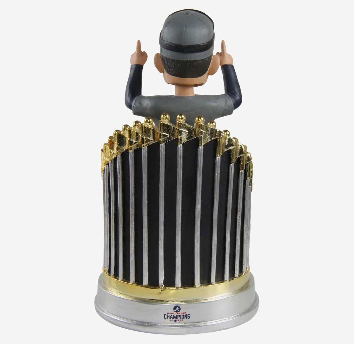 Austin Riley Atlanta Braves 2021 World Series Player In Trophy Bobbleh ...