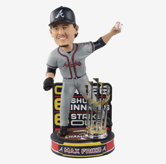 Max Fried Atlanta Braves 2021 World Series Champions Moment Bobblehead FOCO