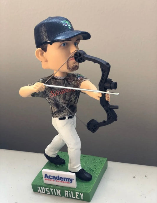 Austin Riley Bow Hunter Bobblehead Gwinnett Stripers SGA