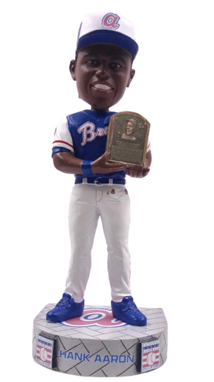 Hank Aaron Atlanta Braves 2022 MLB Alumni Hall of Fame Bobblehead Ltd Ed of 288