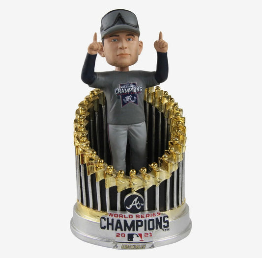 Austin Riley Atlanta Braves 2021 World Series Player In Trophy Bobblehead FOCO