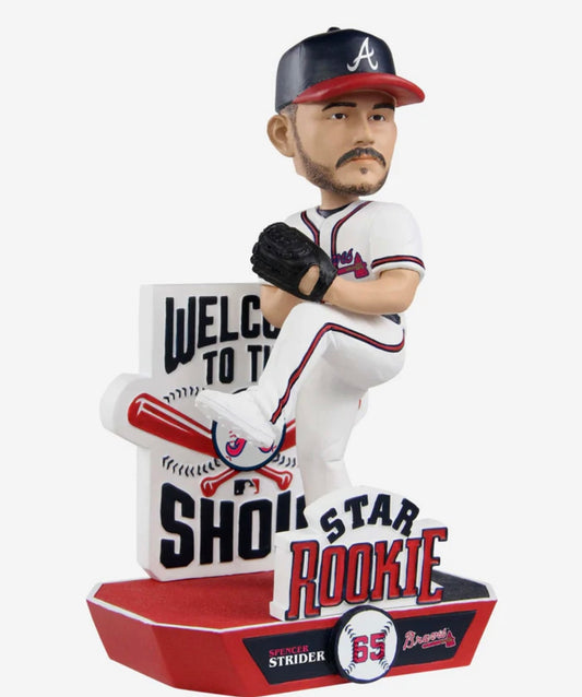 Spencer Strider Atlanta Braves Star Rookie Prospect FOCO Bobblehead /72